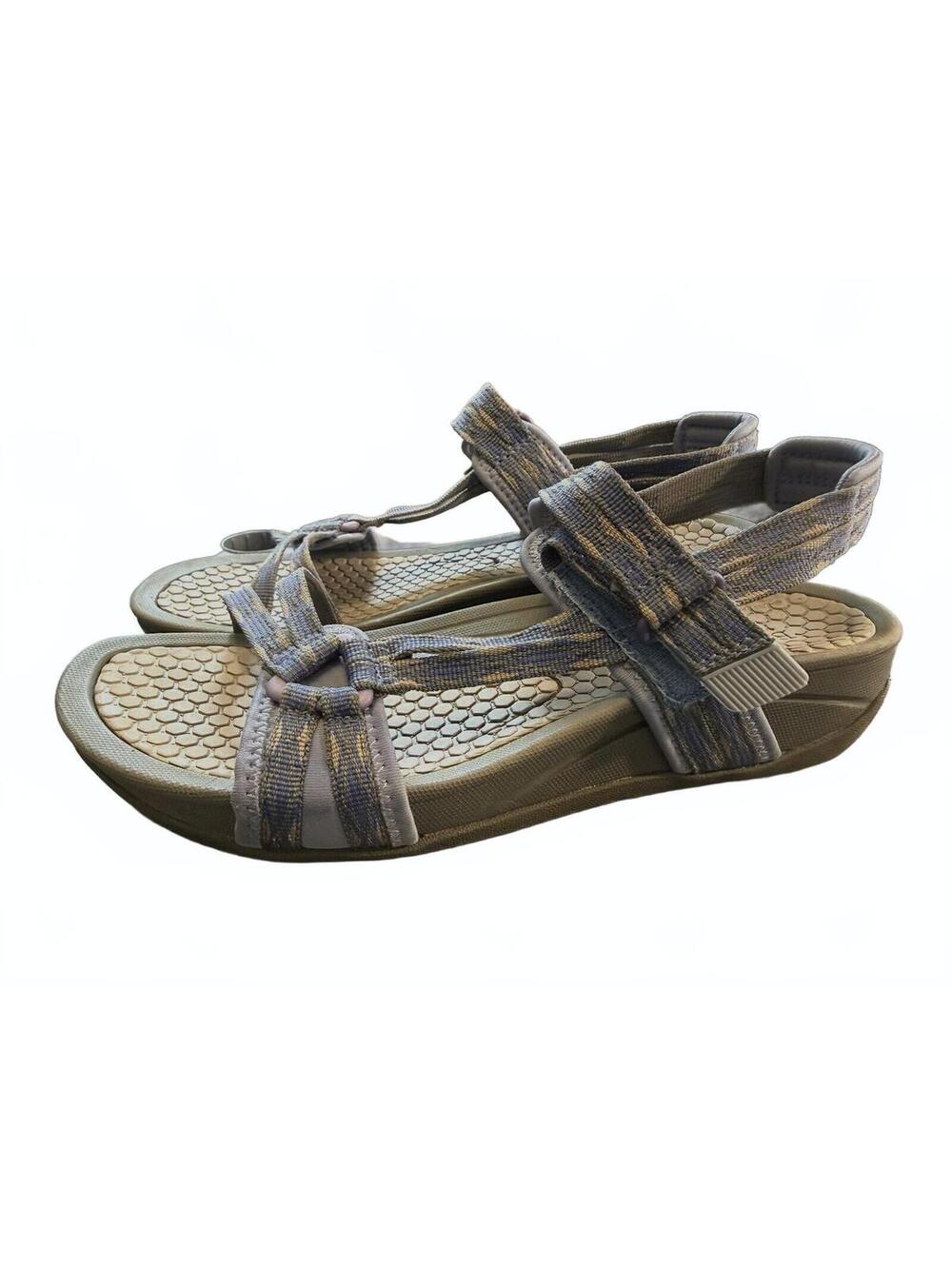 Baretraps Dandy Sport Sandals Women's Size 8.5 Blue Adjustable Comfort